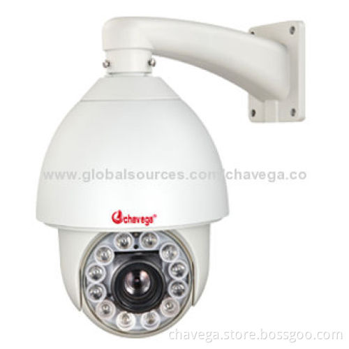 Outdoor Sony CCD 120m IR 480TVL Medium Speed PTZ Camera with 27x Zoom and 4 Swings